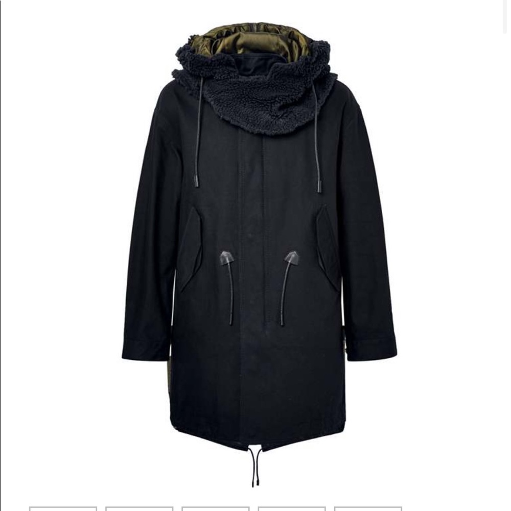 Brand New: Coach Faux Shearling Twill Jacket - Picture 3 of 10